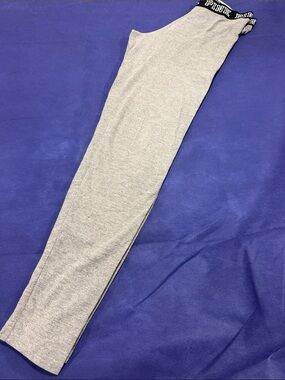 PINK Victoria's Secret Grey Leggings with Black Logo Waistband